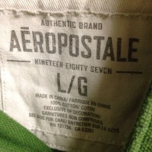 Men's green polo from Aero