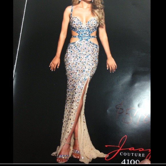 Fabulous sequined long elegant dress ! Prom dress - Picture 2 of 3