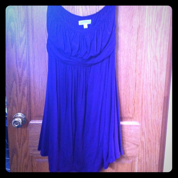 Plum purple a-line dress