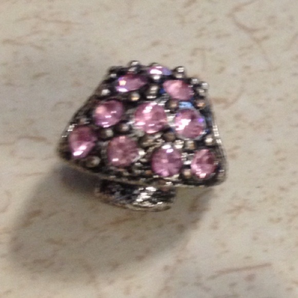 Pandora style mushroom charm