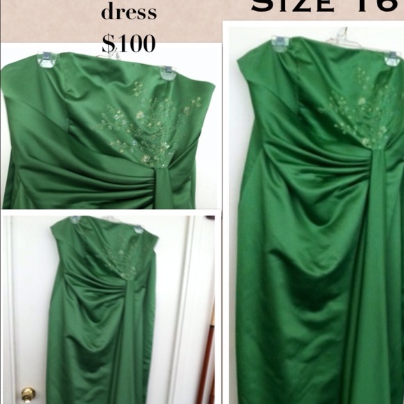 Bridesmaid Green formal dress