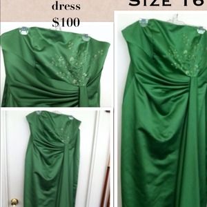 Bridesmaid Green formal dress