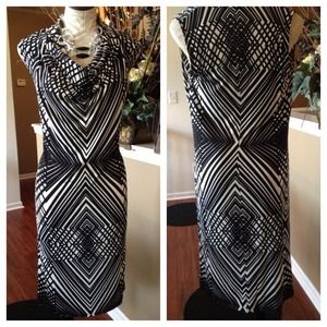 Large black and white Anne Klein