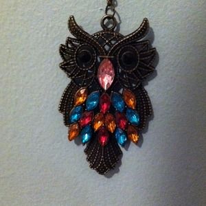 Cute owl pendent necklace