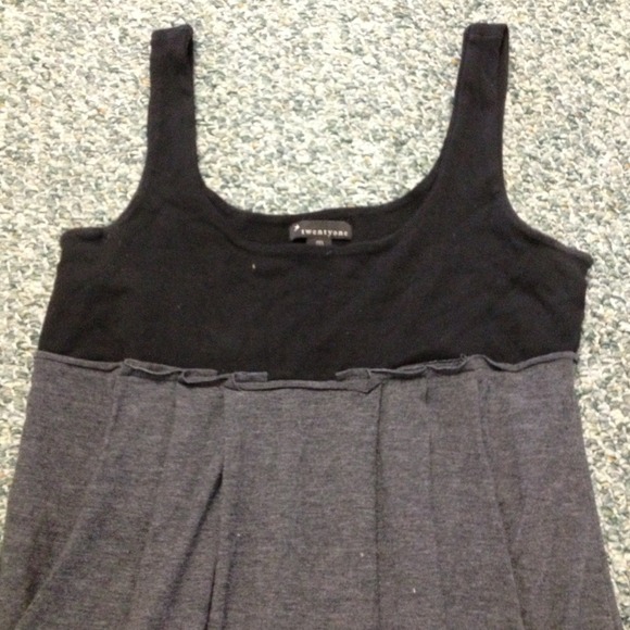 Black and Grey Mini Dress - Picture 2 of 3