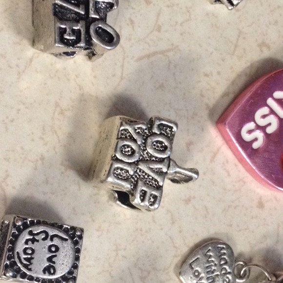 Pandora style "I love you" charm
