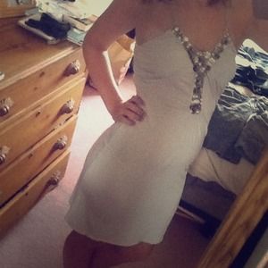 Grey polyester dress
