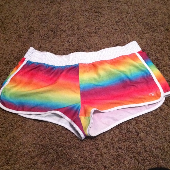 Cute rainbow OP shorts