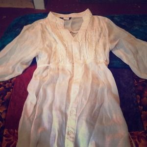 White peasant blouse reserved!