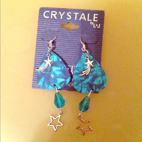 Guitar pick earrings - Picture 1 of 1