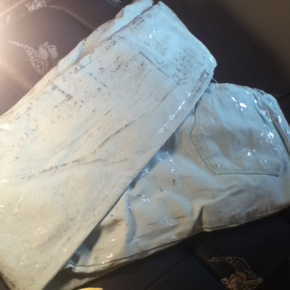 Mint green pants!
