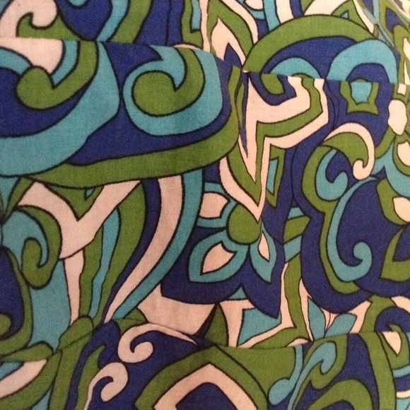 Blue green flower skirt - Picture 3 of 4