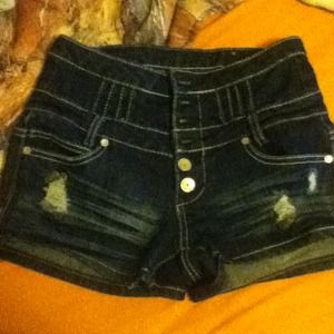 High waisted(high rise) shorts