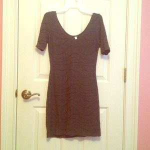 Grey tight fitting dress