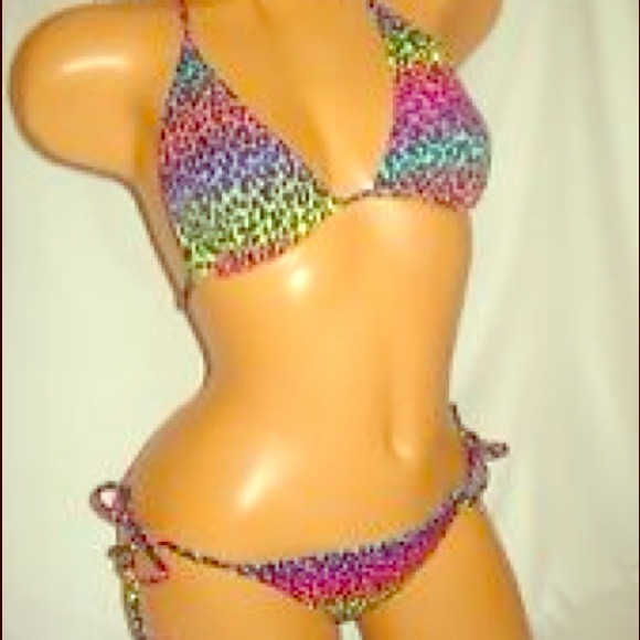 Victoria's Secret Rainbow Leopard Bikini