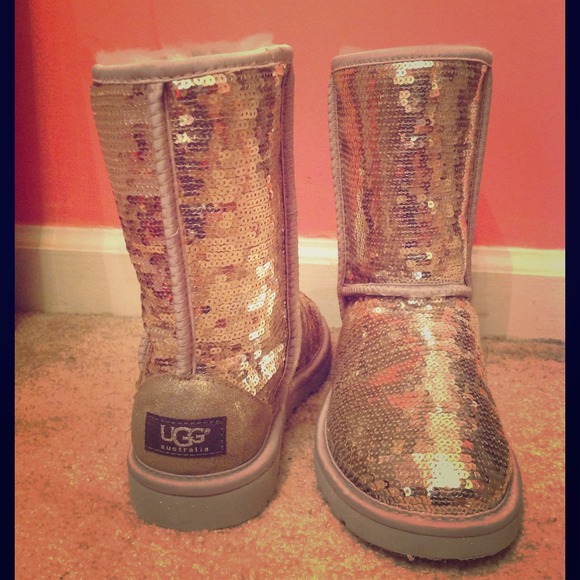 Ugg Australia silver sequin boots!