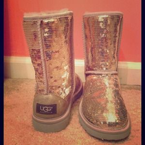 Ugg Australia silver sequin boots!