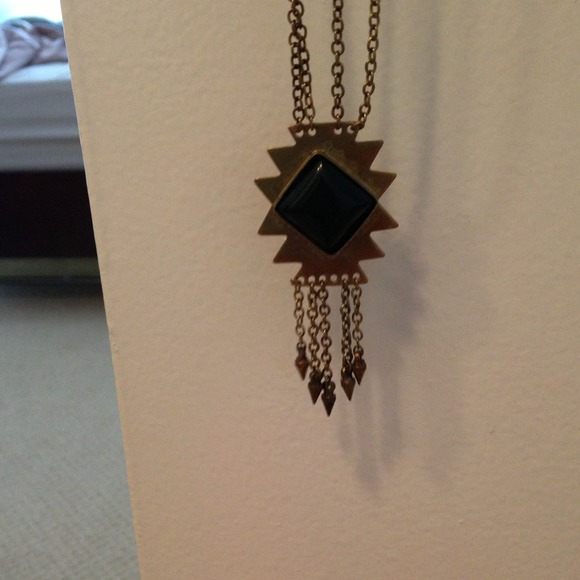 Free people sunburst black necklace - Picture 2 of 4