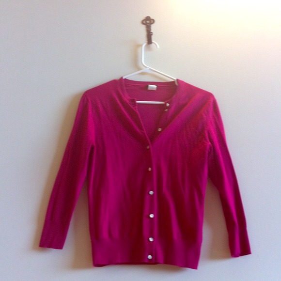 Magenta J.Crew Cardigan