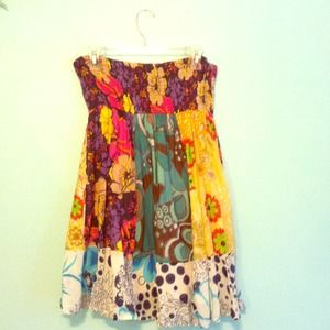 Rue 21 Strapless Printed Dress