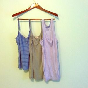 Three Set Pack of Pajama Tanks
