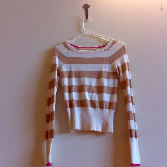 American Eagle Rugby Striped Sweater