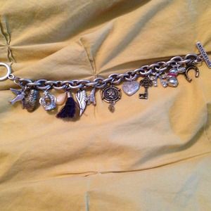 silver charm bracelet