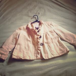 Cream baby doll style light jacket