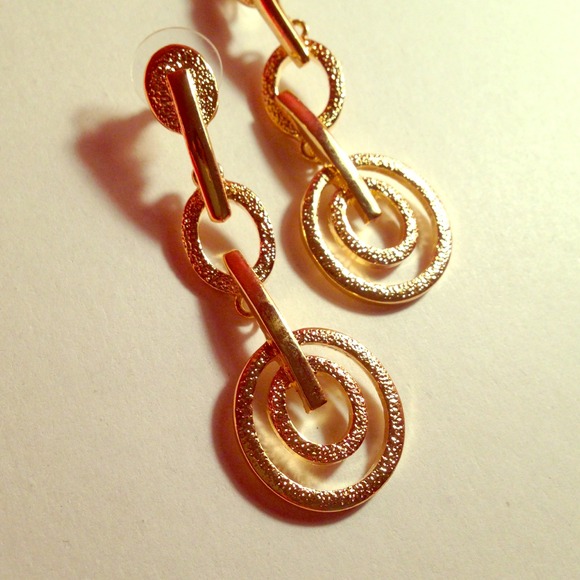 Gold earrings