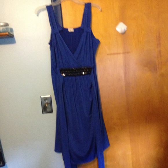 Blue cocktail dress