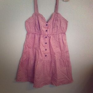 Pink Top with white polka dots