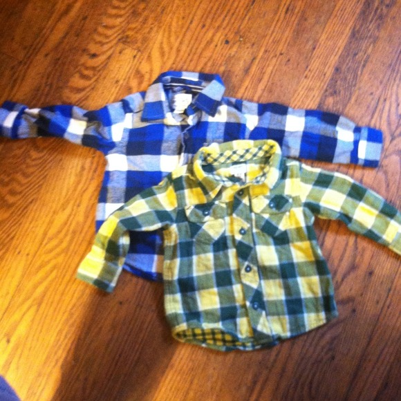 SOLD Little boys 18-24 months button up shirts