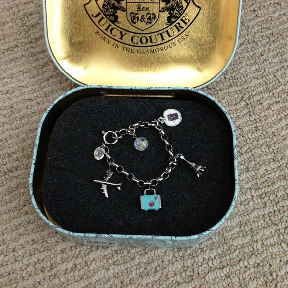 Juicy Couture Charm Travel-themed Bracelet