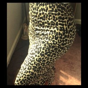 Leopard Print pencil Skirt by Victoria's Secert