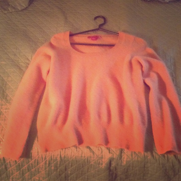 100% cashmere tangerine sweater