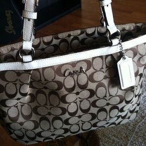 Coach F17726 Gallery Signature East West Tote Bag