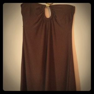 Chocolate Brown Halter Dress