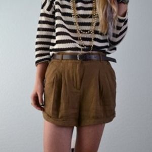 Forever 21 brown high waisted shorts