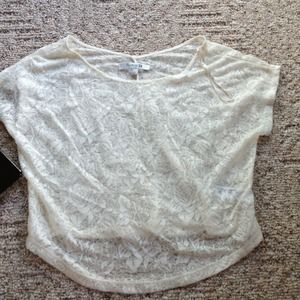 White see thru bathing suit cover or pull over