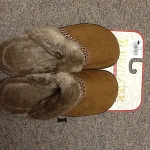 Isotoner Fur House slippers.