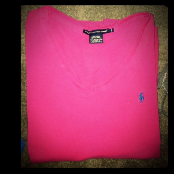 Ralph lauren pink v neck 💗 - Picture 1 of 2