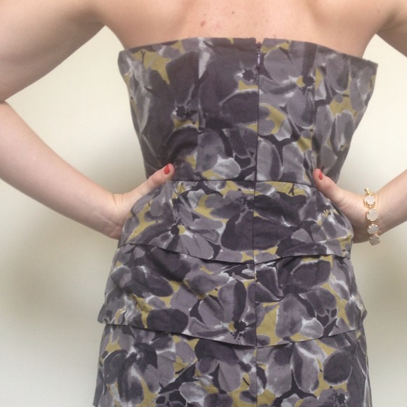 J. Crew strapless floral dress - Picture 2 of 4