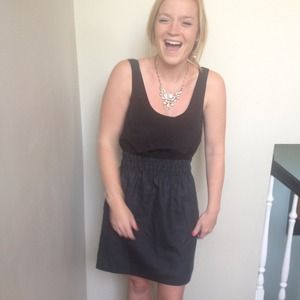 J. Crew two-tone tank dress