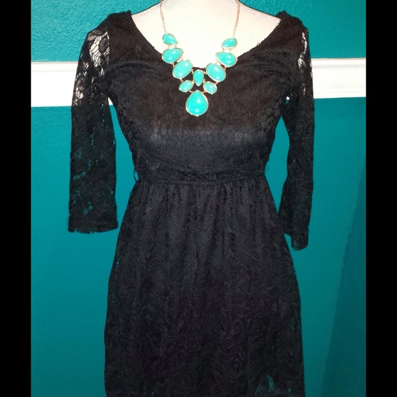 Little black lace dress!