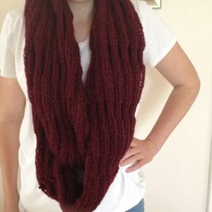 Sparkly burgundy scarf