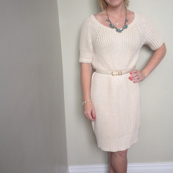 J crew cream knit dress - Picture 1 of 3