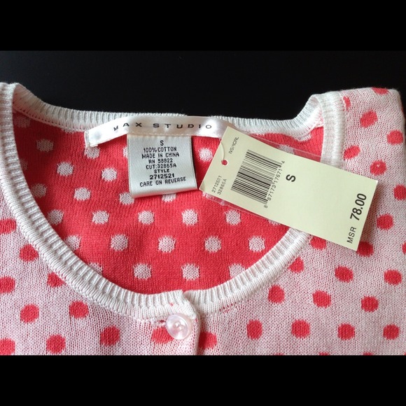 ♦♦♦SOLD♦♦♦🎀 Host Pick 3x 🎀 NWT Cream Coral Polka - Picture 2 of 4