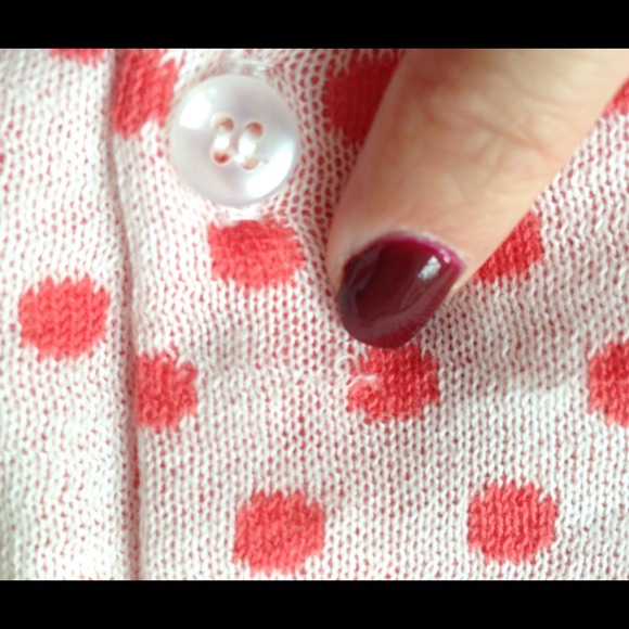 ♦♦♦SOLD♦♦♦🎀 Host Pick 3x 🎀 NWT Cream Coral Polka - Picture 4 of 4