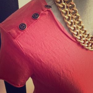 S🚫LD || Coral Tshirt w/Nautical Details