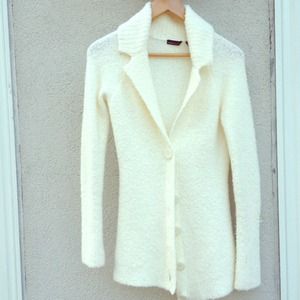 Fluffy off white sweater